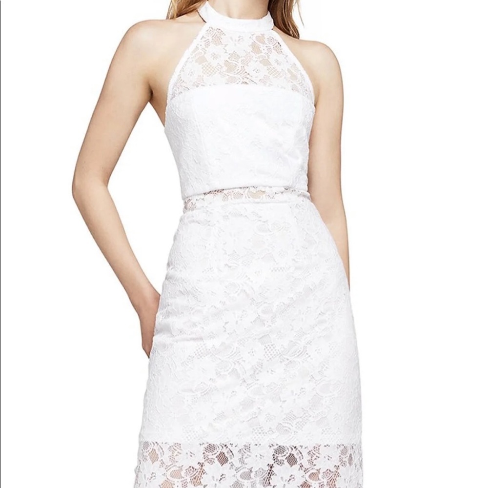 White Lace BCBG Midi Dress Size 6